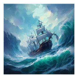 Pirate Ship Art Series - Erste Ausgabe #17 Poster