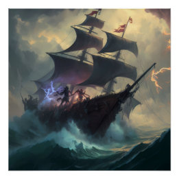 Pirate Ship Art Series - Erste Ausgabe #1 Poster