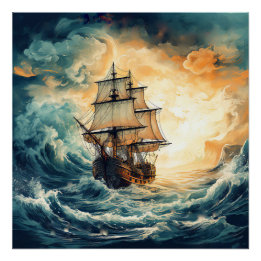 Pirate Ship Art Series - Erste Ausgabe #21 Poster