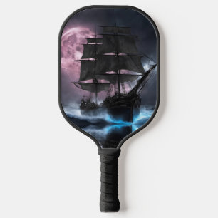 Pirate Ship Blitz Erdbeermond Personalize Pickleball Schläger