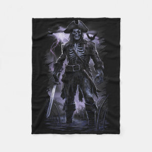 Pirate Skeleton Ghost Ship Halloween Kostüm Party Fleecedecke
