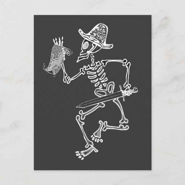 Pirate Skeleton Karte (Vorderseite)