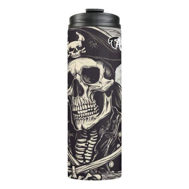 Pirate Skeleton Thermal Tumbler Thermosbecher (Vorderseite)