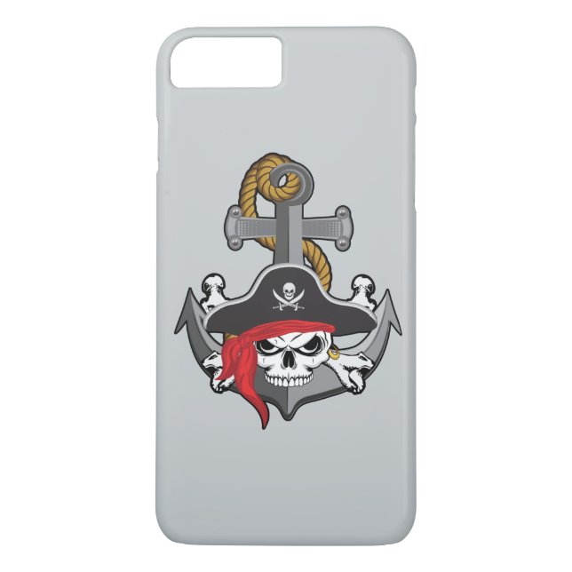 Pirate Skull Anchor Case-Mate iPhone Hülle (Rückseite)