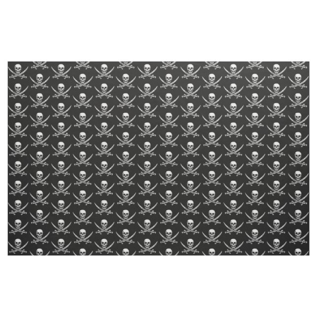 Pirate Skull and Sword Crossbones (TLAPD) Stoff (Yard (91,4 cm))