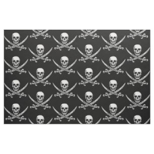 Pirate Skull and Sword Crossbones (TLAPD) Stoff