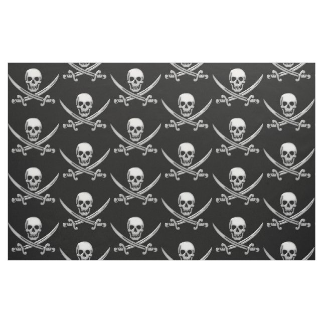 Pirate Skull and Sword Crossbones (TLAPD) Stoff (Yard (91,4 cm))
