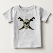 Pirate (Skull) - Baby Fine Jersey T - Shirt
