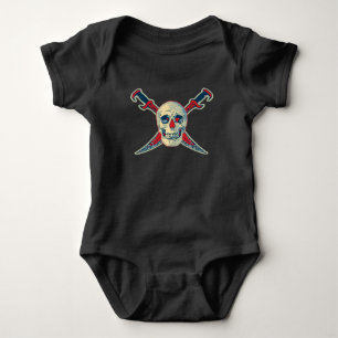 Pirate (Skull) - Baby Jersey Bodysuit Strampler