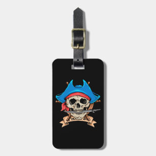 Pirate Skull Bitfe Knife Gepäckanhänger