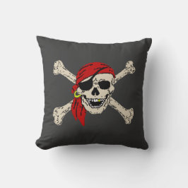 Pirate Skull Bones Piratenflagge Kissen