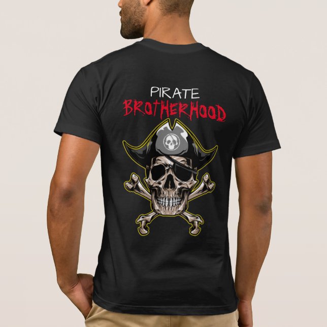 PIRATE SKULL BROTHERHOOD T - Shirt (Rückseite)