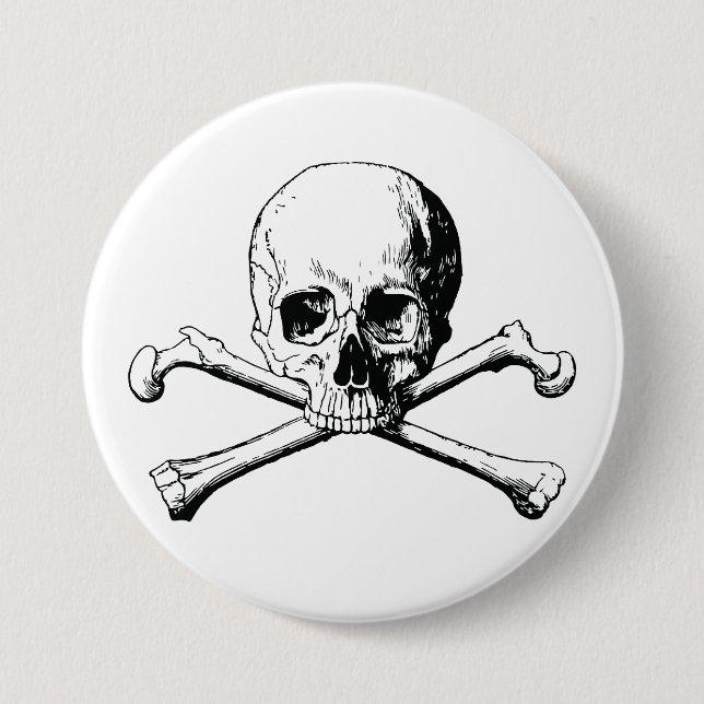 Pirate Skull Button (Vorderseite)