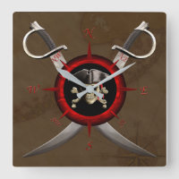 Pirate Skull Compass Rose