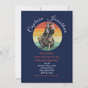 Pirate Skull Einladung Geburtstag