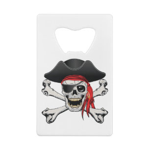 Pirate Skull Geldbeutel Flaschenöffner