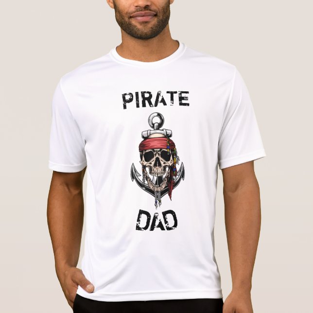 PIRATE SKULL HALLOWEEN GHOST SHIP DAD T-Shirt (Devant)