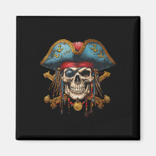 Pirate Skull Halloween Kostüme Männer Frauen Jungs Magnet