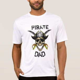 PIRATE SKULL HALLOWEEN VATER T - SHIRT