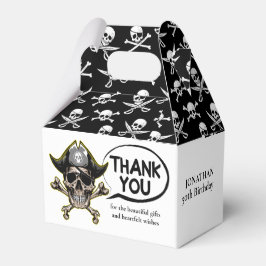 Pirate Skull in Cross Bone Geschenkschachtel