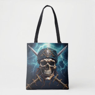 Pirate Skull mit Schwertern Tasche