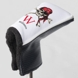 Pirate Skull Monogram Golf Headcover
