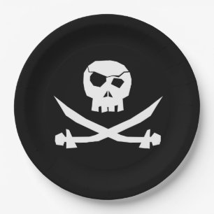 Pirate Skull Pappteller