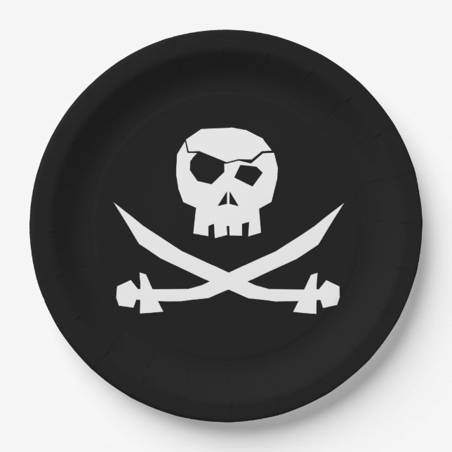Pirate Skull Pappteller (Vorderseite)