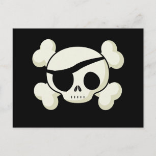 Pirate Skull Postkarte