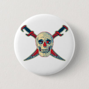Pirate (Skull) - Standard, 2¼ Zoll Rundtaste Button