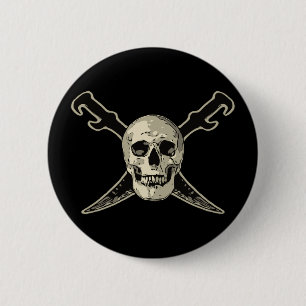 Pirate (Skull) - Standard, 2¼ Zoll Rundtaste Button