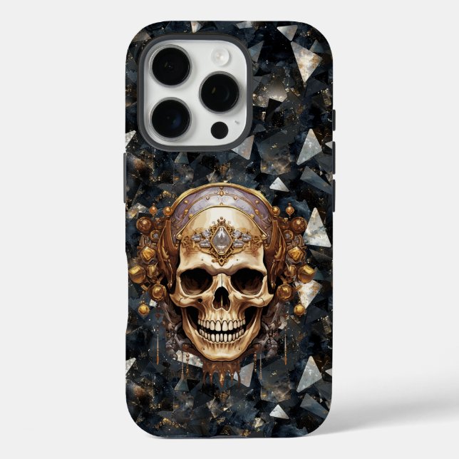 Pirate Skull sur Diamants Noirs iPhone / coque ipa (Verso)