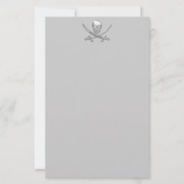 Pirate Skull & Sword Crossbones (TLAPD) Briefpapier