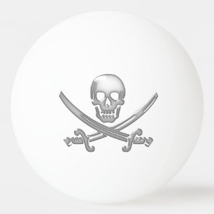 Pirate Skull & Sword Crossbones (TLAPD) Tischtennisball