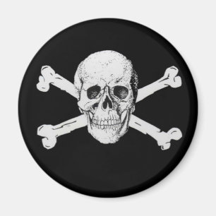 Pirate Skull und Crossbones Magnet