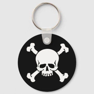 Pirate Skull und Crossbones Schlüsselanhänger