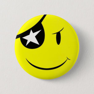 Pirate Smile Face Button