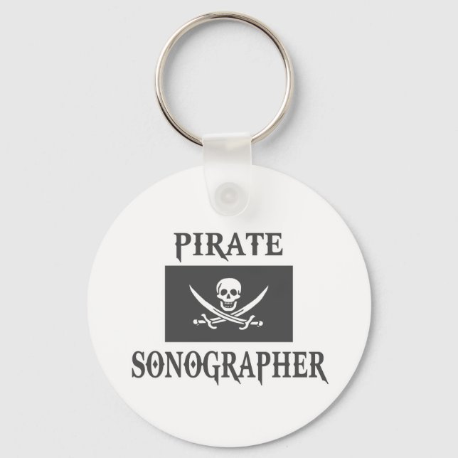 Pirate Sonographer Schlüsselanhänger (Vorderseite)