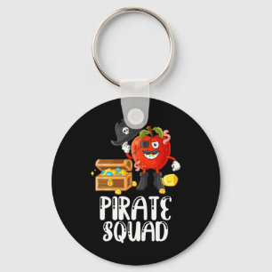 Pirate Squad Funny Apple Teacher Reden wie Pirate Schlüsselanhänger
