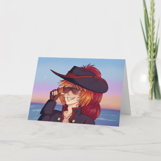 Pirate Sunset Karte (Vorderseite)