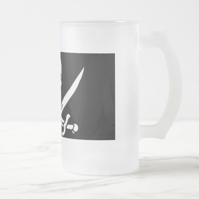 PIRATE-TASSE MATTGLAS BIERGLAS (Rechts)