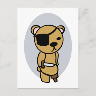 Pirate Teddy Bear Postkarte