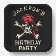 Pirate Thema Party Adult Salty Skull Black 2