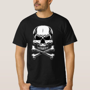 Pirate Thema Party Adult Schiff Skull T-Shirt