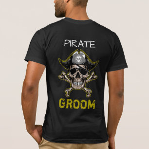 Pirate Thema Party Erwachsene Skull GROOM T - Shir T-Shirt