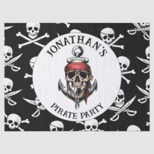 Pirate Thema Party Erwachsene Skull. NAUTISCH Seidenpapier