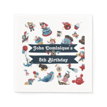 Pirate Theme Birthday Party Napkin