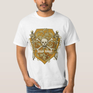 Pirate-Totenkopf-Schild T-Shirt