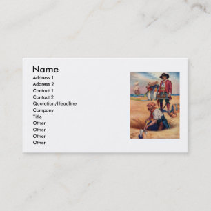 Pirate Treasure Business Card Visitenkarte