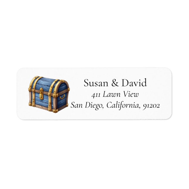 Pirate Treasure Chest Personalisiert (Vorne)